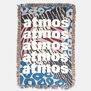 Atmos Multicolor Patterned‎ Repeat Logo Throw Blanket